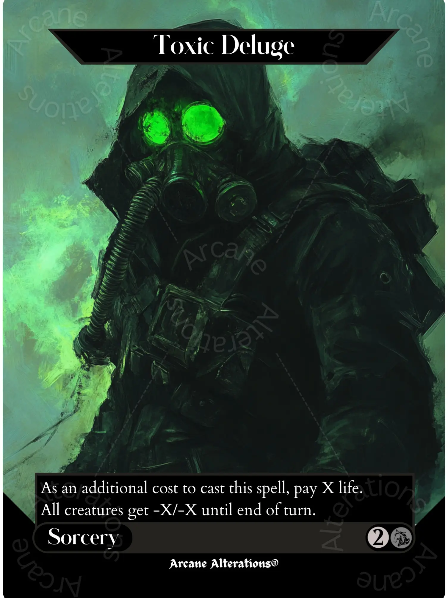 Toxic Deluge - Full Art Altered Art Custom Proxy Card