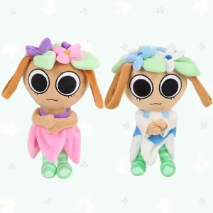 Kawaii Cartoon Dandy's World Game Role Belle Basket Bassie Soft Pillow Cushions Bassie Home Decoration Kids Birthday Gifts 26cm