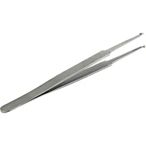 Lock Pin Tumbler Tweezers for Locksmith Pinning & Rekeying Kit Stainless Steel Straight Round Open Slot Tweezers Metal Wire Holding Tweezers Locksmith Tools