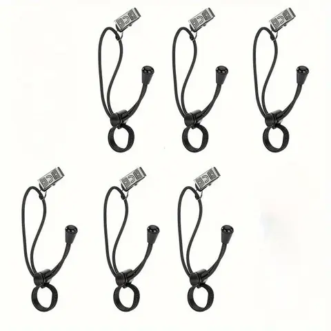 6pcs Photography Clips, Metal Spring Clamps with Stretchable Elastic Rope, for Photo Studio, Fine Mesh Fabric Backdrops, Background Supports, Secure Clamp