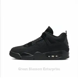 All-Black High-Top Casual Sneakers with Mesh Panels and Air Cushioning