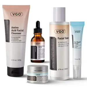 VGO Five-piece daily skincare set for cleansing, repairing, moisturizing, and hydrating. moisture facial hydration cream deep