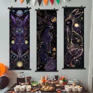 Cartoon Pattern Wall Art, 3 Counts/set Modern Hanging Banner, Wall Decor for Home Living Room Bedroom, Home Decor, Room Decor, Gift Ideas