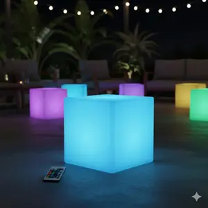 Rechargeable Wireless LED Cube Light, 16 Colors Remote Control Mood Lamp for Bedroom Decor, Kids Night Light with Starry Sky Effect, Creative Desk Lamp, Colorful Nightlight, Romantic Holiday Gift