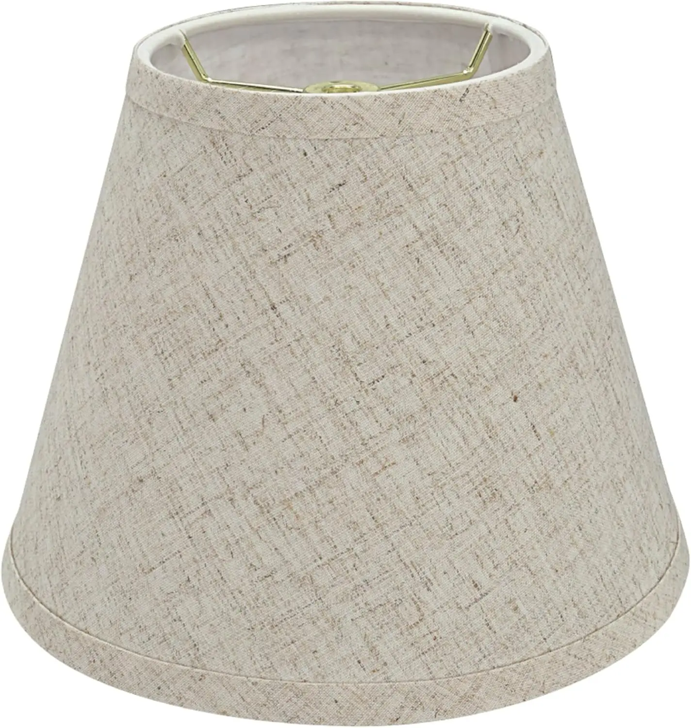 32426 Transitional Hardback Empire Shape Spider Construction Lamp Shade in Flaxen, 9" wide (5" x 9" x 7")