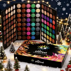 Professional Travel Portable 120 Color Eyeshadow Palette Mini Palette, Highly Pigmented Palette, High Pigment, Anti-Fade, Perfect for Halloween Gift