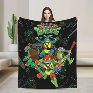 Ninja turtles Flannel Throw Blankets Soft Cozy – Festive for Couch or Bed Decoration,Suitable for beds and sofas can also be given as a gift