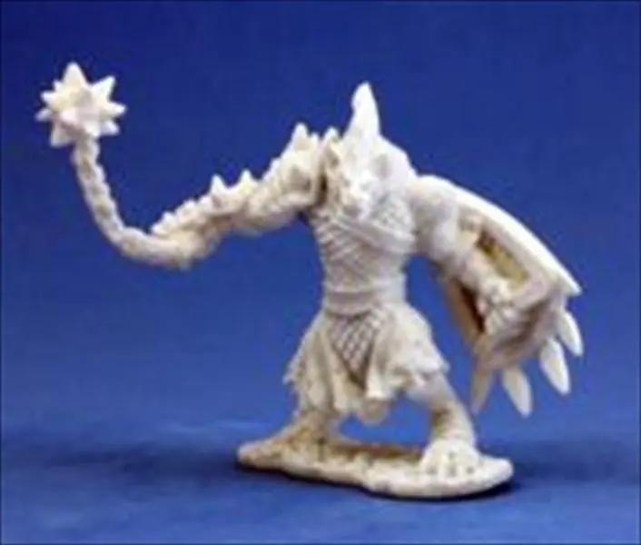 Reaper Miniatures 77012 Bonest50 Gnoll Warrior Figurine, 25 mm Heroic Scale, Durable Paintable Figurines & Miniatures with Integral Bases, 0.04 Lbs, Plastic