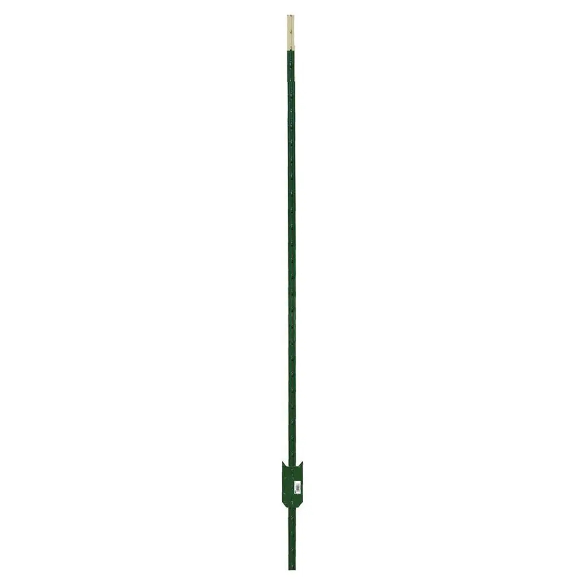212 MAIN Steel T-Post, 6ft Height, ASTM Grade 60, Powder Coated Green Finish with 5 Pre-Clipped Fasteners