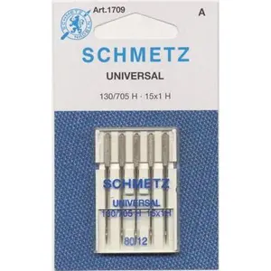 Schmetz Universal Machine Needle Size 12/80 5 Pack
