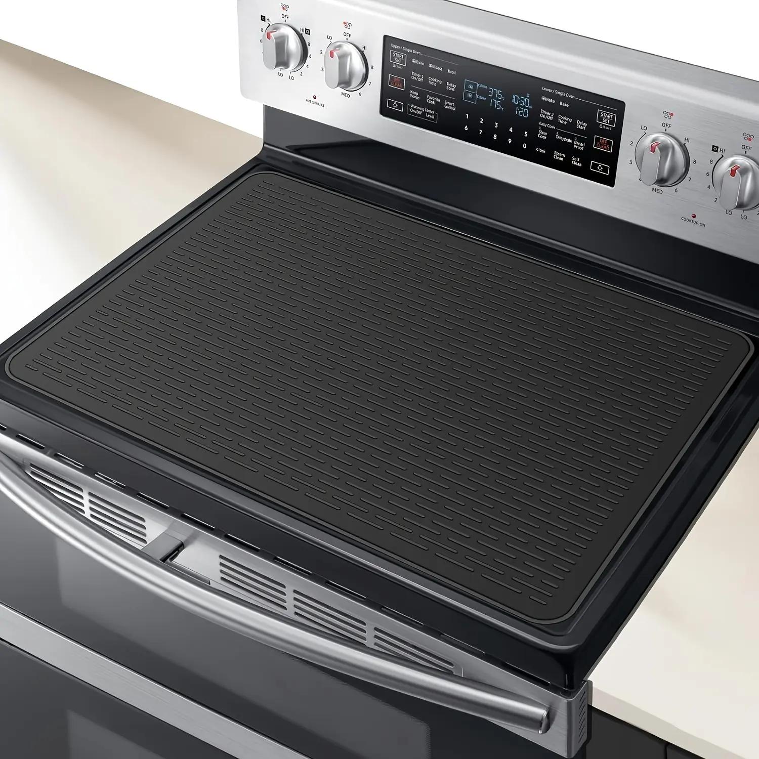 Stove Top Covers for Electric Stove, Silicone Stove Cover Mat - 28"x 20" Ceramic Stove Guard Stove top Protector, Heat Resistant Cook top Cover-Summervibes