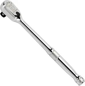 3/8-inch Drive 90- Sealed  Ratchet | Reversible Compact Wrench with High-Torque Single Pawl Design | Anti-Dust, 4 Swing Arc, Knurled Grip, Heavy-Duty CR-V Steel for Maximum Durability