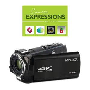 Minolta MN4K100Z_10x Optical Zoom HD Camcorder & 32GB SD Card