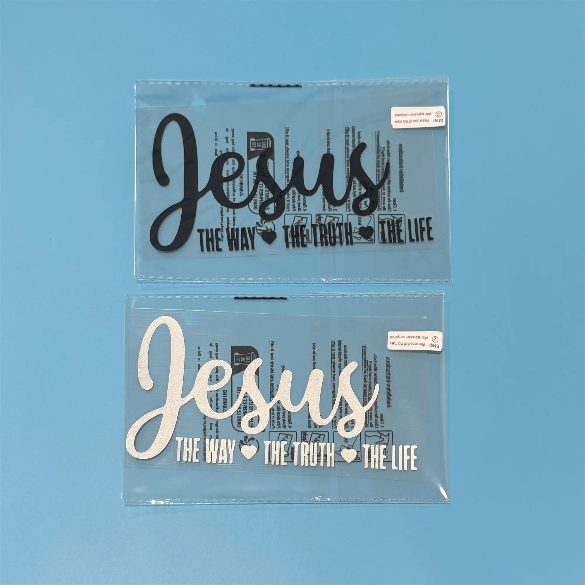 Jesus The Way The Truth The Life Christian Car Decal Sticker - Cross Sticker Jesus Decal, Christian Gift, Vinyl Car Decal for Car Truck Window