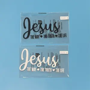 Jesus The Way The Truth The Life Christian Car Decal Sticker - Cross Sticker Jesus Decal, Christian Gift, Vinyl Car Decal for Car Truck Window