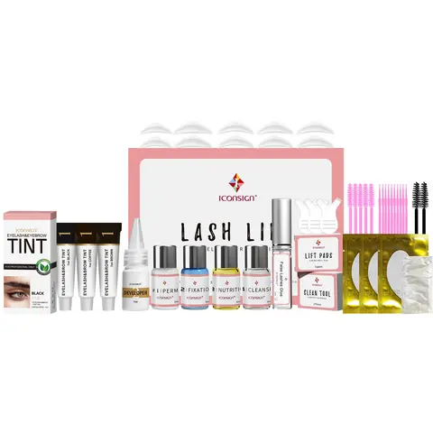 Iconsign Lash Lift Kit, Long-Lasting Lash and Brow Styling Set, Eyebrow Tint, Lasts 4-6 Weeks, Suitable for Daily Use, Makeup Set, Brow Makeup Products