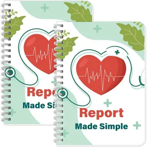 2 count Nurse Report Sheet Notebook  Handoff Logbook for Organizing Notes Appreciation Gifts Student Clinical Supplies 8.27 X 5.9inch