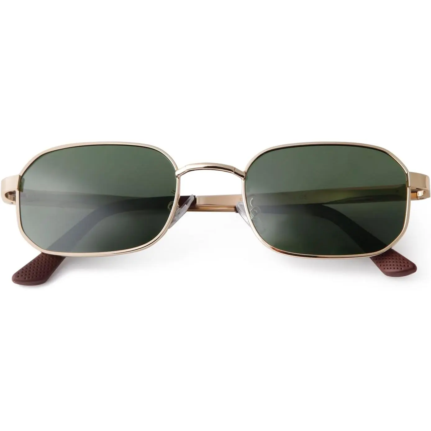 Polarized Small Rectangle Sunglasses for Women Men Trendy 90s Retro Vintage Fashion Narrow Square UV Sun Glasses