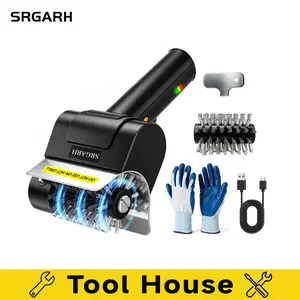 【Father’s Day Gift】Electric BBQ Brush Cordless Grill Cleaner, High Torque Rotary Grill Cleaning Brush for Outdoor BBQ, Heat Resistant Wireless Barbecue Brush for Cast Iron, Stainless Steel & Porcelain Grills