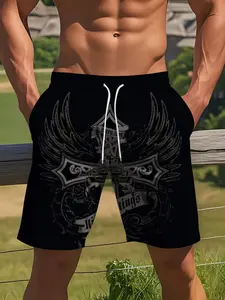 Men's Cthulhu Octopus Style Beach Shorts, Fashion Casual Hawaiian Shorts, Swimming Shorts, Swimwear Shorts, Summer Swim Bottoms, Drawstring Design, Breathable Cool Fabric, Perfect for Beach Vacation, Summer Swim Trunks