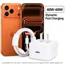 USB C Fast Charger, 40W-60W Dynamic USB C Wall Charger for Apple iPhone 18 17 16 15 Pro Max, Foldable Fast Power Adapter Compatible with MacBook Air, iPad, with 5FT Braided USB-C Cable