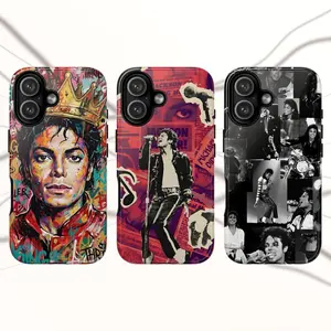 Michael Jackson Phone Case Collage Cover for iPhone 17Pro, 16, 15, 14, 13, 12, 11, Samsung S26, S25, S24, S23