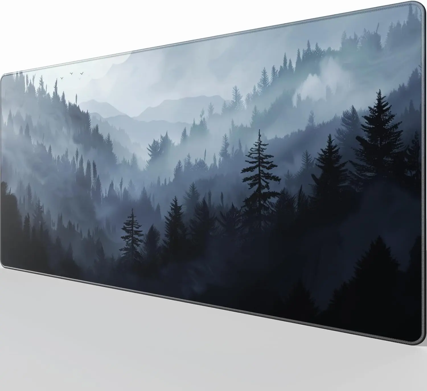 KTRIO Large Gaming Mouse Pad, Desk Mat, 31.5 x 15.7 in, Cloud Forest, XXL | Smooth Micro-Weave Surface, Artistic Pattern Design, Non-Slip Rubber Base, Durable Stitched Edges, Office & Home Use