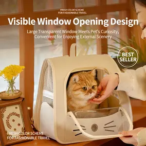Cat Scratch-Resistant Backpack, Foldable Portable Cat Carrier Bag, Car Breathable Pet Cabin, Ideal for Outdoor Use