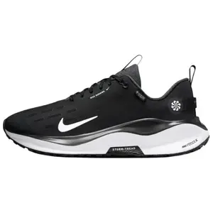 Nike ReactX Infinity Run 4 GORE-TEX Running Sneakers, Black/White, Lace-Up, Responsive Cushioning, for Daily Wear & Light Training