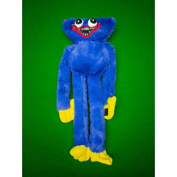 40cm Huggy Wuggy Plush Toy, Soft Stuffed Poppy Playtime Doll, Blue/Pink Horror Game Plushie Gift for Kids