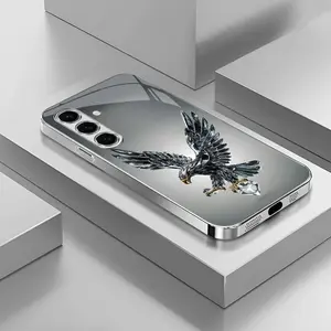 Suitable for [Galaxy S24] Light luxury crystal eagle pattern and scorpion glass electroplated mobile phone case, exquisite and gorgeous 995
