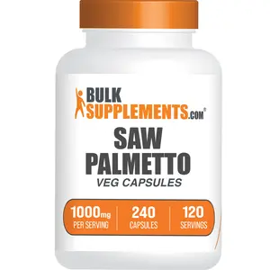 BulkSupplements - Saw Palmetto Capsules - Antioxidant - Anti-Inflammatory - 240 Capsules - 1000mg per Serving