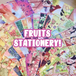 Fruits stationery set ! Stickers, bookmarks and art prints