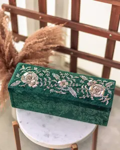 Emerald Dream Velvet Bangle Box