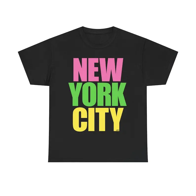 Glee New York City T-Shirt - Bella Canvas 3001 White Casual Wear with Shrek Meme Design "Can't Today I'm Swamped" for Fans