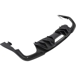 18-22 Ford Mustang Bumper Lip Spoiler Rear Diffuser Compatible with Splitter Valance Protector  Black