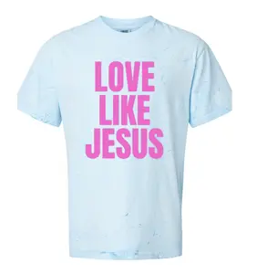 LOVE LIKE JESUS Puff Comfort Colors T-Shirt - Available in Multiple Colors for Women - Top and Womenswear