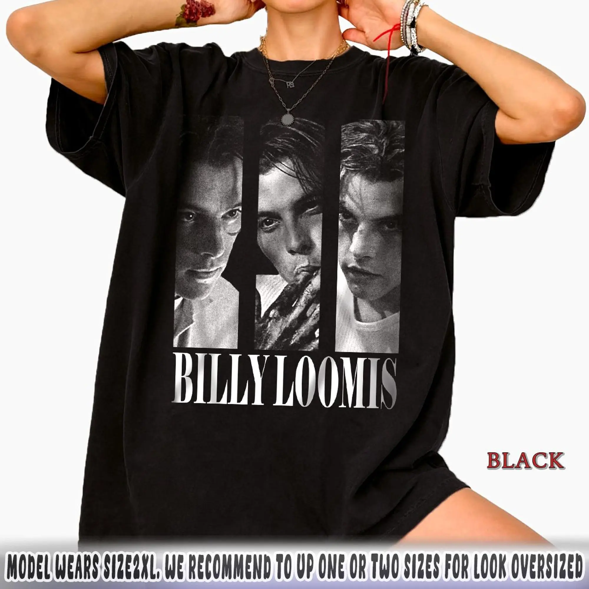 Potrait Billy Loomis Graphic Shirt, Scream Billy Loomis Shirt, Horror Movie Cast Tee, Scream Graphic Tee