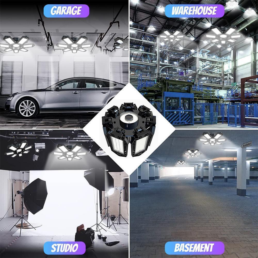 LED Garage Light 600W 60000LM Convertible Bright Store Ceiling Bulb, E26/E27 6500k Garage Lighting for Barn, Warehouse, Garage LED Garage Light 600W 60000LM Convertible Bright Store Ceiling Bulb, E26/E27 6500k Garage Lighting for Barn, Warehouse, Garage