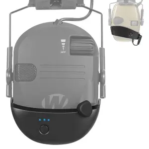 Bluetooth Adapter Mod for Walker's Razor & Howard Leight's Impact Sport Earmuffs, Convert Wired Ear Muffs to Wireless, Rechargeable, Bluetooth 5.1 Receiver w/ Type-C Port, Button Control, Supports Calls, Music, Voice Assistant