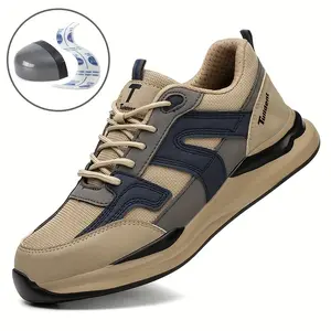 2025 Work Sneakers Men Indestructible Shoes with Steel Toe Cap Puncture-Resistant Men's Safety Protective Shoes