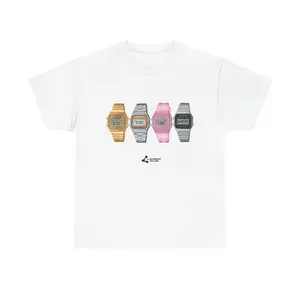Vintage Classic Graphic T Shirt Featuring Watch Blast Off Design for Casual Oversized Cotton Style