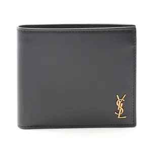 Pre-owned Yves Saint Laurent Calfskin Small Leather Goods Saint Laurent Paris Tiny Cassandra Leather Wallet