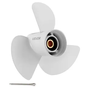 VEVOR Outboard Propeller, Upgrade OEM 15 Spline Tooth Aluminum Outboard Boat Propeller Fit Mercury/Mariner Engines 135-300 HP, 4-3/4 Gearcase, 3-Blade, RH (Right Hand Rotation), OEM No. 48-832830A45VEVOR Super Brand Day