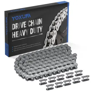 428 Motorcycle Chain 102 Links For 110cc,125cc,100CC,CRF50,XR50,00cc,00cc,00cc Pit Dirt Bike,4 Wheeler ATV Quad,TTR225,Grom,TaoTao,DB17,DB27,Blazer,Sunl,Vitacci Go Kart Parts