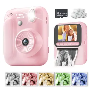 Children Camera with Printer, Instant Print Digital Camera, 1080P HD Video Recorder, Portable Mini Camcorder for Kids Gifts