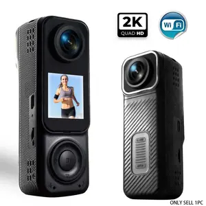 2K Action Camera, 360° Body Camera, Dual Lens Vlogging Camera, 8x Zoom, Wearable Video Camera, Portable Sports DV, Wifi Sports Camera, Men's Gift