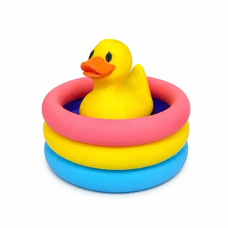 Duck Pool Floaty Clicker Toy