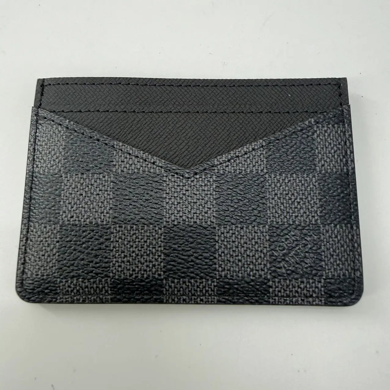 Pre-owned Louis Vuitton LV Neo Porte‑Cartes Card Holder Damier GraphiteV