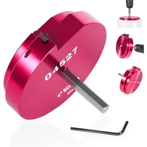 4-Inch PVC Pipe Reamer Tool for Water, Drain & Vent Lines,   with 3/8-Inch Hex Shaft, Compatible with Standard 1/2-Inch Drills, Pipe Fitting Saver, PVC Socket Cleaner